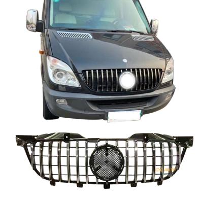 China For Sport Approval stype GT New Car Grille For Mercedes Benz Front Grill Racing Fit W906 W907 W910 Sprinter 2009 2013 for sale