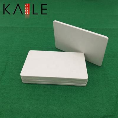 China Eco - Friendly Cheap Square White Ceramic Poker Chips Set for sale