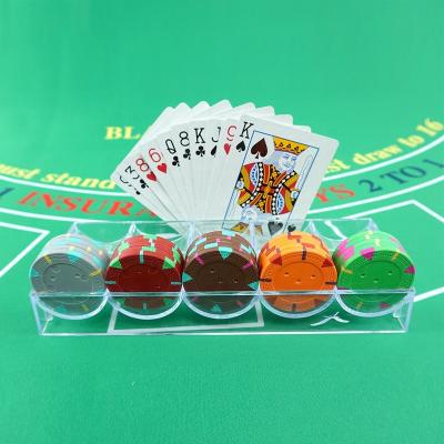 China Clay Casino Quality 14g Clay Piglet Chips 40mm Diameter Blank Poker Chips With Custom Sticker For Table Game for sale