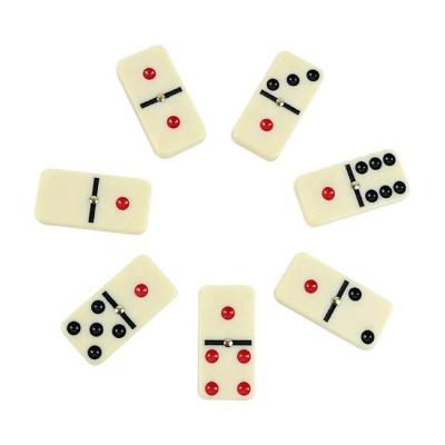 China Eco-Friendly Double 6 Color Melamine Full Range Custom Sizes Domino Blocks Game Wholesale Custom Set In China For Other Entertainment Products for sale