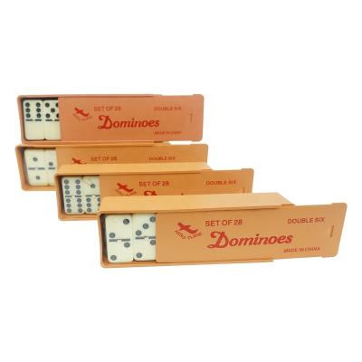 China Casino Gambling Double 6 Six Custom Antique Dominoes Game Set Custom 5008 Mold Domino Logo Color Plastic Box Logos For Casino for sale