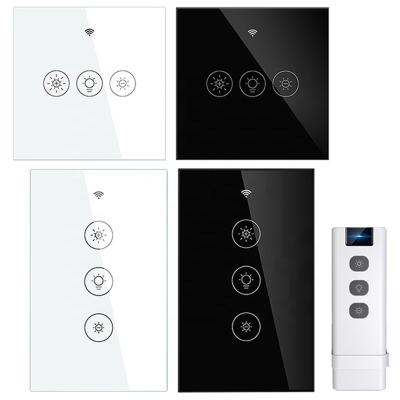 China WiFi + Tuya RF Life Wall Lamp Switch 110V 220V 1 2 Dimmer Touch Smart Wireless Remote Control APP EU UK US Alexa Google YD22-WS-DT1 3 Way for sale