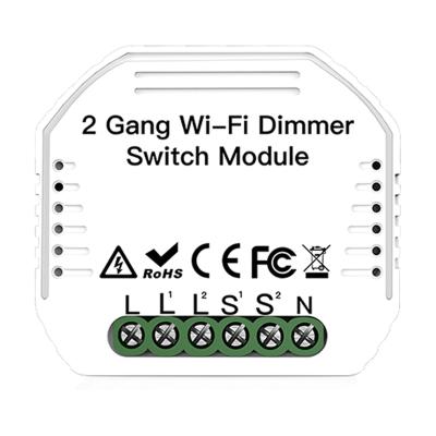 China Tuya Radio 2 Band 1 Relay Amazon Alexa Google Home YD22-MS-105B-1 DIY Mini WiFi Smart LED Light Switch Circuit Breaker Module One Way Dimmer for sale