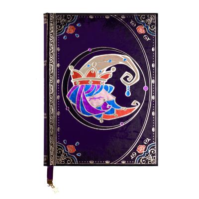 China Custom Printed Hardcover China Factory PU Leather Purple Leather Cover Designed Personalized Ribbon Sublimation Blank Notebook for sale