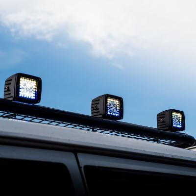 China Light bar with waterproof halo light DC12V RGB led light sequential led cube working in halo pod for 4x4 trucks for sale