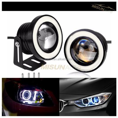 China Led Fog Lamps With 2.5 Inch COB LED Halo Angel Eyes 20w LED Spotlight Fog Lights For Car SUV Truck for sale