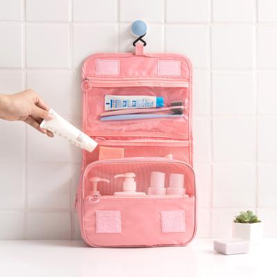 China Travel Modern Portable Cosmetic Camping Wash Bathroom Organizers Makeup Bag Storage Toiletry Organizer Home Accessories for sale