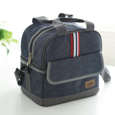 China Portable Women's Oxford Cloth Thermal Waterproof Food Bag Insulated Lunch Box Insulated Lunch Box Cool Storage Picnic Tote Accessories for sale