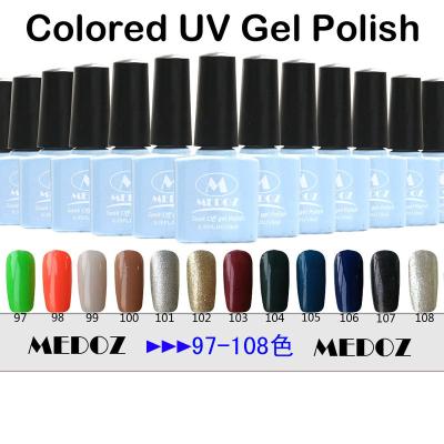 China HOT 2014 Resin Nail Art Colored UV Gel Polish, 15ml/1KG Soak Off/ON-Step Soack Off Color UV Gels, NO. 77-108 of 120 fashion colors for sale