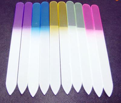 China Zebra Cyrstal durable glass nail file, 19cm/15cm, with your logo, colored for sale