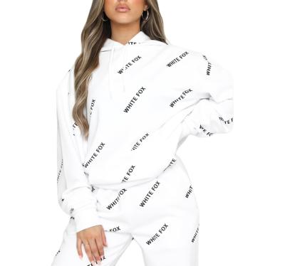 China Anti-wrinkle 2021 new arrival high quality letter printed hoodie ladies oversized sweatshirt for sale