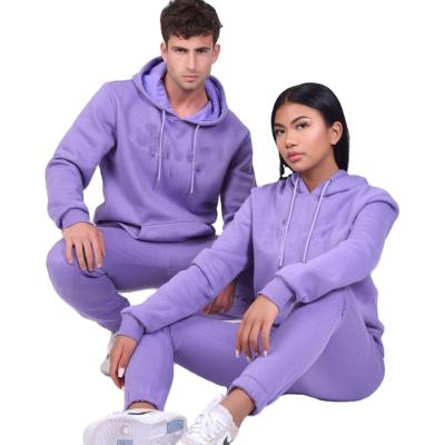 China Breathable Sweatsuits OEM Cotton Custom Logo 100% Unisex Women Jogger Set Matching Men Tracksuit for sale