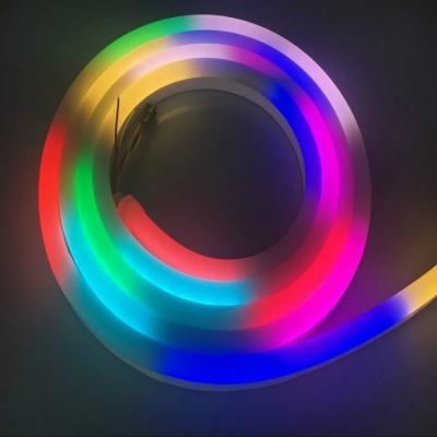 China LANDSCAPE Factory Price 12V 24V Digital Multicolor IP67 Waterproof Programmable RGB LED Flex Neon Rope Light for sale