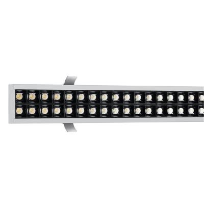 China High Quality Aluminum Shell Led Liner Light Recessed Hotel Aluminum Linear Light For Supermarkets Home Office Lighting for sale