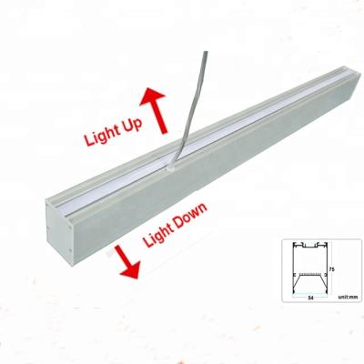 China Lllumination High Cheap Price Aluminum Housing Led Linear Batten Light Through 30w 50w For Indoor Lighting for sale