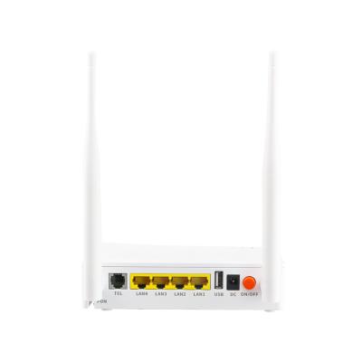 China Factory Price of FTTH GEPON ONU with Fibra Optica 1GE+3FE+1POTS 2.4G Wifi Red Single Band Xpon ONU for sale