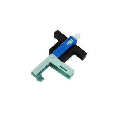 China FTTH Factory Supply FTTH Fiber Optic Mini SC UPC Indoor Or Outdoor Blue Fast Cable Connector for sale