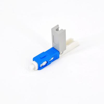 China FTTH Long Life Span FTTH 5004 SC RJ45 UPC Indoor or Outdoor High Quality Blue Fiber Optic Fast Connector for sale