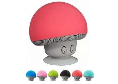 China Colorful Cartoon Mushroom Bluetooth Speaker , Portable Wireless Mini Speakers With Sucker en venta