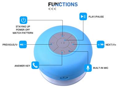 Chine Custom Waterproof Wireless Bluetooth Speakers / Sucker Wireless Speaker For Sports à vendre