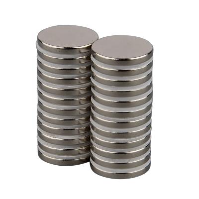 China Super Strong Customize Powerful Round Neodymium Magnetic Materials Permanent Rare Earth Magnets D19mm for sale