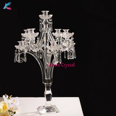 China Europe factory sale K-1152 tall wedding centerpiece crystal table centerpiece for sale