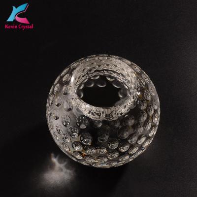 China Popular on sale UK factory K-2030 crystal ball candle holder for wedding table decoration for sale