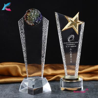 China China Wholesale Modern Cheap Crystal Trophy Awards For Business Gifts for sale