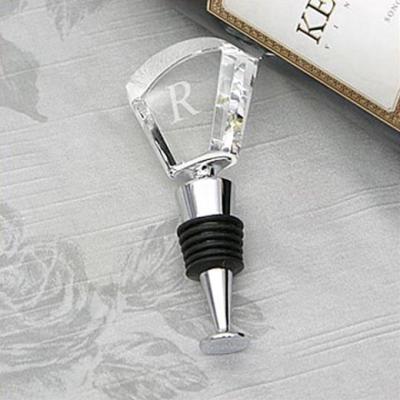 China Europe personalized crystal wine bottle stopper for gift favor for sale