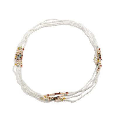 China Cute multi-layer beaded crystal chain of European and American retro fashion sexy elastic beads for sale