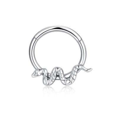 China Hiphop Factory Wholesale Personalized Anti - Delicate Titanium Steel Snake-like Nose Ring for sale