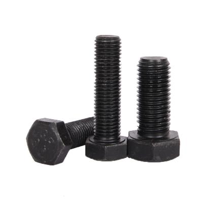 China Galvanized bolts M6 - M36 8.8 black din931 oxidation hex industry grade 4.8 high quality bolt din933 for sale