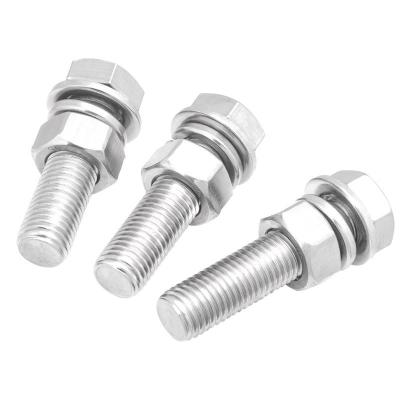 China High Quality Stainless Steel 8.8 Grade Hex Bolts And Nuts M6-M36 M10 DIN933 934 for sale