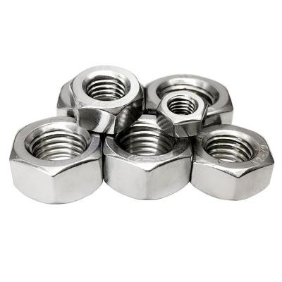 China High quality polished heavy industry free sample china stock hex nut M8 M12 M16 stainless steel 304 316 DIN934 hex head nut for sale