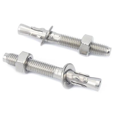 China Galvanized heavy industry stainless steel m6 m8 m10 m16 m24 expansion wedge sleeve anchor bolt / rock bolt for sale