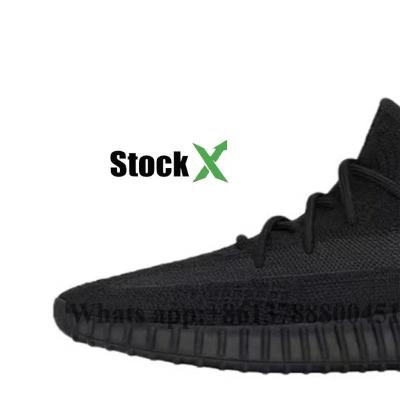 China Fashion Trend Original Quality New Design Yeezy 350 Black Reflective Sneakers Men Women Knitting Sports Shoes Running Sneakers Yeezy350 V2 for sale