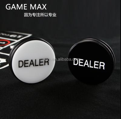 China Plasitc Merchant Button White& Black Large Acrylic Merchant Button for sale