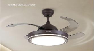 China Smart Wi-Fi Deckenventilator mit Licht und Gleichstrommotor zu verkaufen