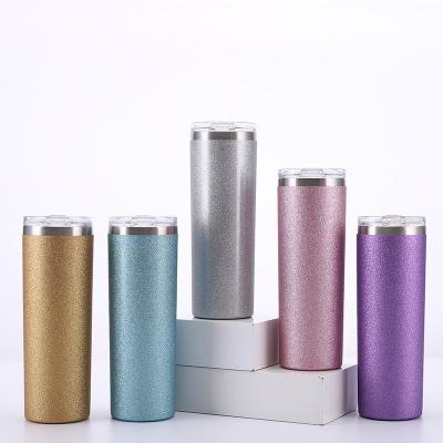 China Viable Double Wall 20oz Stainless Steel Vacuum Water Bottle Travel Upright Lean Cup Tumbler Gold Onion Color for sale