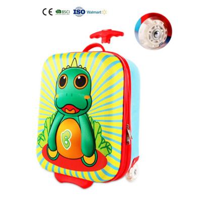 China Outdoor Lightweight Travel Trolley Customized Kids Safety Customized Dinosaur Luggage Bag Travel Moving Luggage for sale