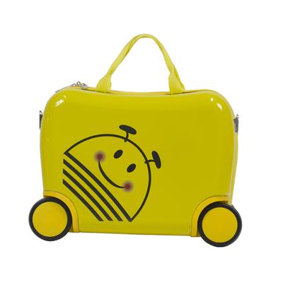 China Wholesale 16 Inch Durable Waterproof And Dirt Proof ABS Hard Shell Lightweight Multicolor Animal Design Kids Ride On Suitcase Luggage for sale