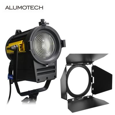 China Alumotech 5500K 150W Fresnel LED Spotlight Aluminum Lamp For Photography Studio Film Visual Lighting Equipment for sale