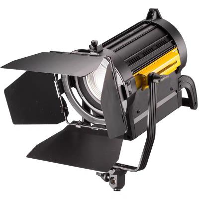 China Alumotech Aluminum Dimming 3200K/5500K 150W Fresnel LED Spot Studio Video Light Photography Film TV Radio Broadcast Lamp Equipment for sale