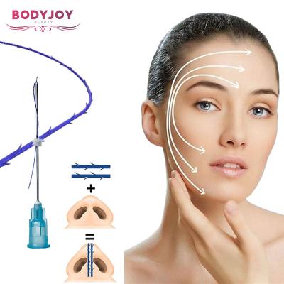 China High quality thread 19G 38mm L needle skin care beauty safe and reliable center nose pdo threading lift for nose for sale