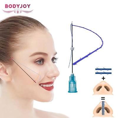 China Safe and reliable 19g l type nose pdo neck and eye lift wires implant safe mono cannula for sale