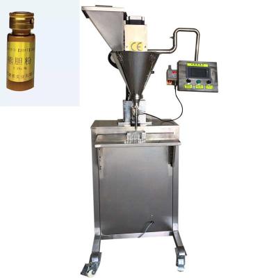 China Semi Automatic Glass Vial Medicine Bottle Powder Packing Machine Food Powder Filling And Capping Machine for sale