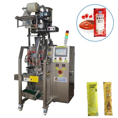 China Food 4 Side Sealing Tomato Sauce Sachet Packing Machine Price Small Sachet Packer Liquid Packing Machine for sale