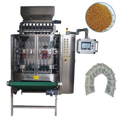 China Reliable Food Quality 4 Lanes Automatic Peanut Granule Nuts Pellet Packing Machine for sale