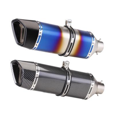 China Carbon Fiber / Universal Stainless Steel 51mm Motorcycle Exhaust Muffler Right Side With DB Killer Laser Logo For YZF R1 R1200GS gsx750 Z900 Z400 cbr650 for sale