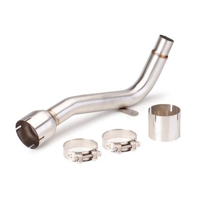 China Stainlsess Steel Slip On Exhaust For KAWASAKI VERSYS 1000 Middle Link Pipe VERSYS Moto 1000 Tube Escapes Exhaust for sale